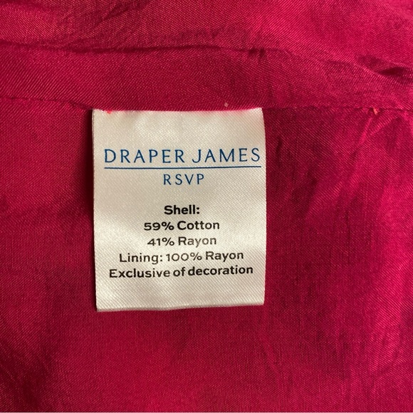 Draper James Pink and Blue Floral MIDI Dress size Medium - Picture 8 of 11